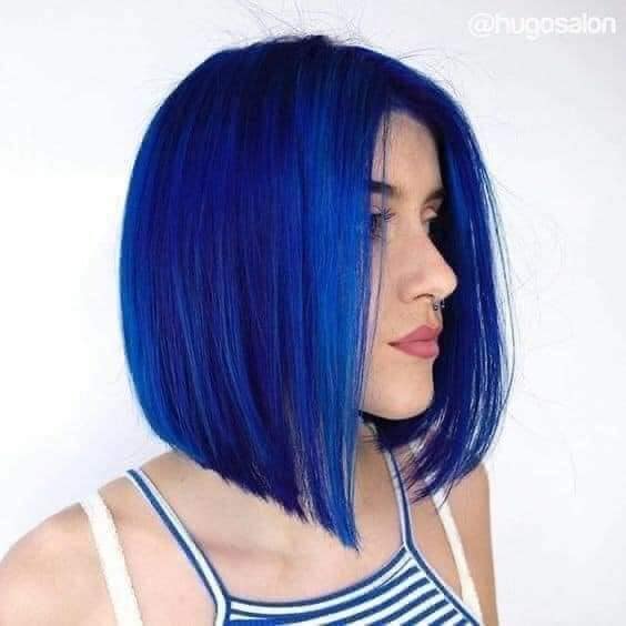 2 TOP 2 idées de couleurs pour les cheveux bleus courts et intenses
