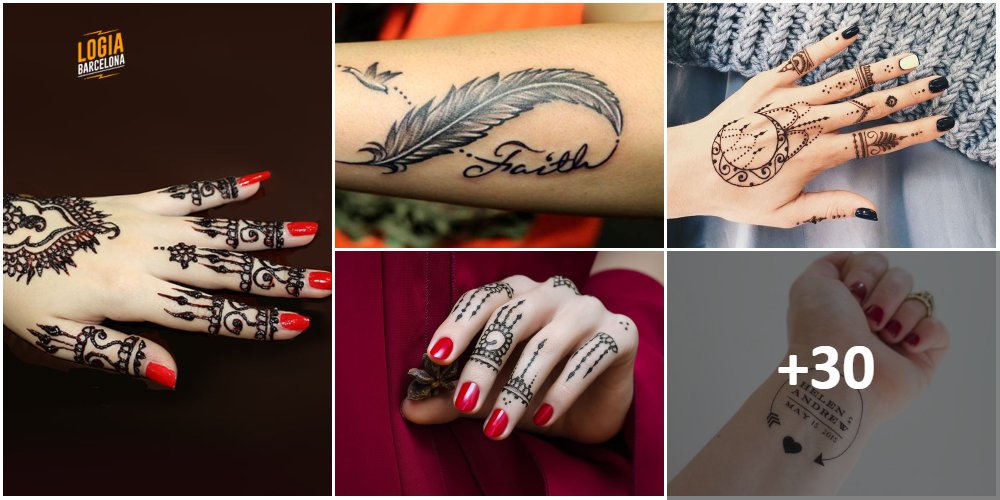 Temporäre Collage-Tattoos