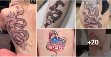 Collage Tatuajes de Dragones
