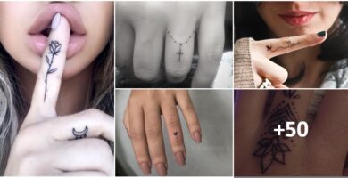 Collage Tatuajes en los Dedos de las Manos
