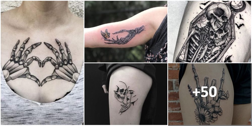Collage Tatuajes de Esqueletos