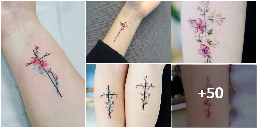 Tatuaggi croce collage