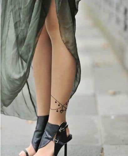 87 tatuagens no tornozelo correntes de tornozeleira delicadas e sensuais para mulheres com pingente de coração