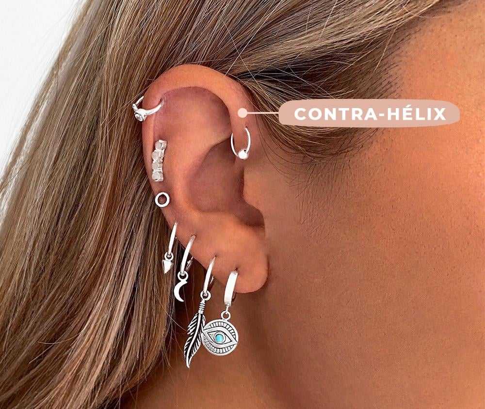 0 6 PARTS OF THE EAR FOR PIERCINGS Contra Helice