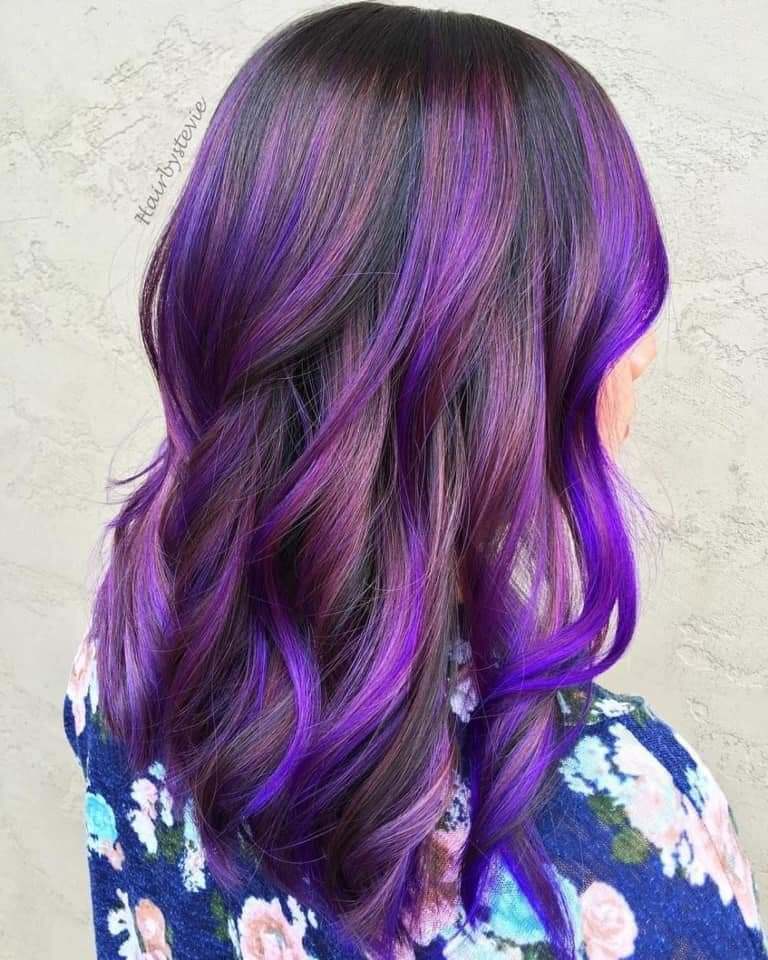 113 Teinture pour cheveux Violet and Blue Tone Lower brown