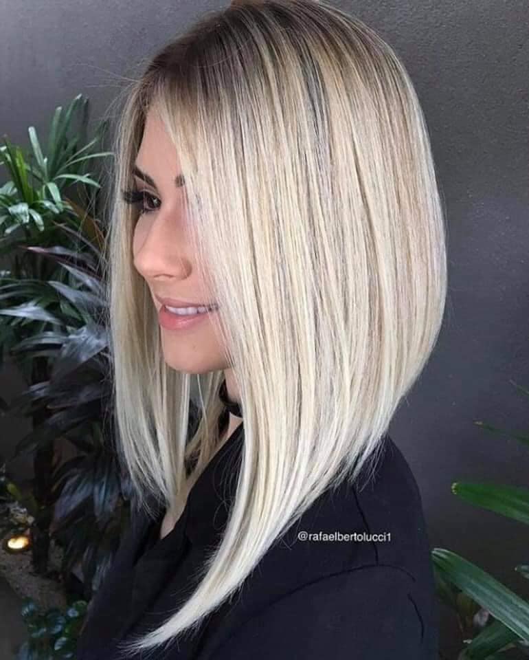 22 blonde Bob-Frisuren auf brünettem Untergrund