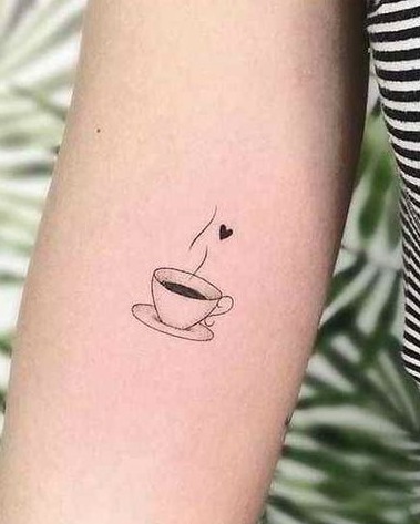 22 Tatuajes para Amantes del Cafe pequeño delicado en negro aesthetics 22 Tatuajes para Amantes del Cafe pequeño delicado en negro aesthetics