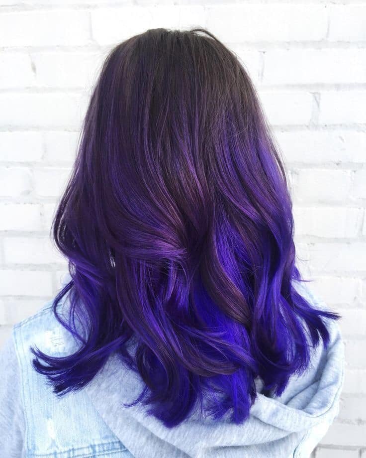 248 Teinture pour cheveux Violet et Bleu