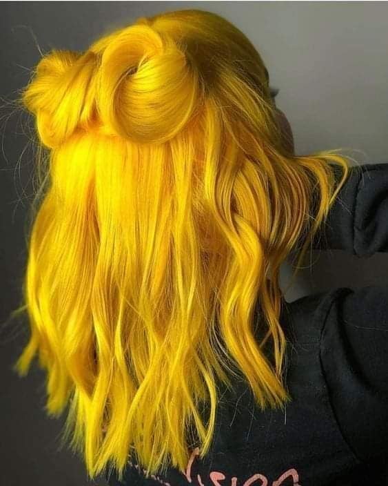 6 intensive gelbe Haarfarben