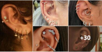 Ear Piercing Collage