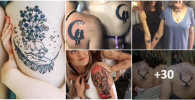 Collage Tatouages Mères et Filles