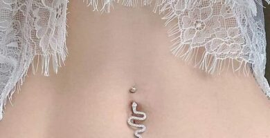 1 TOP 1 Piercing de Serpiente en ombligo