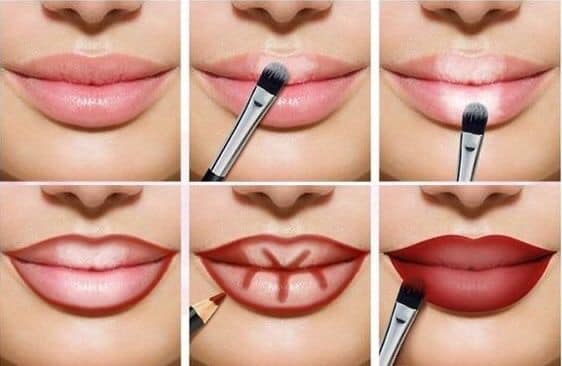 33 Tips para pintura labial Forma correcta Rojo