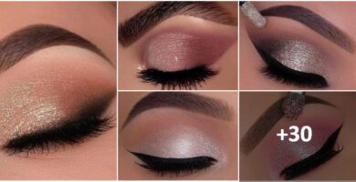 Collage MakeUp Maquillaje con brillos