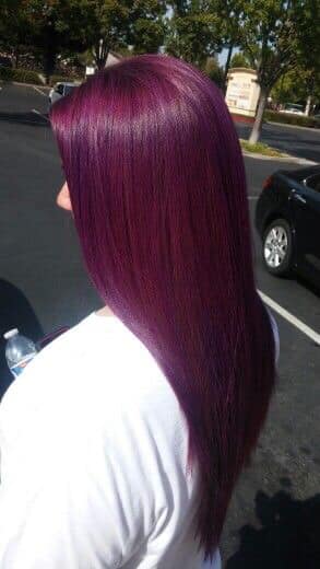 533 Haarfarbe Violett Magenta glatt