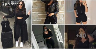 Collage Outfit Negro Mujer