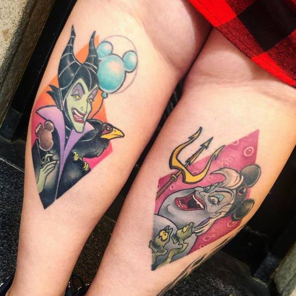 Miss Poppys Disney Happy Tattoos Wicked Witches Maleficent