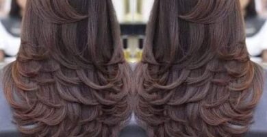 1 TOP 1 Corte de Cabello Pelo en Capas largo Medio