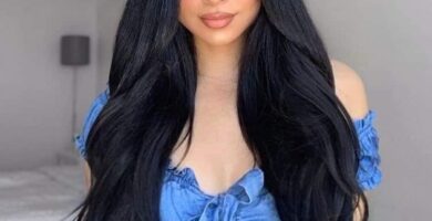 1 TOP 1 Ideas de Cabello Color Negro Largo
