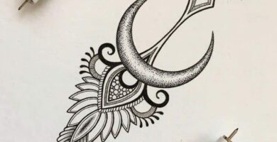 1 TOP 1 Tatuajes los mejores disenos Plantilla Boceto Luna Sol Loto