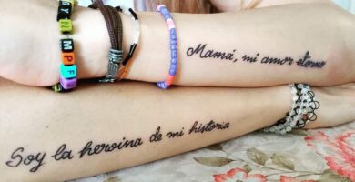 1 TOP 1 Tatuajes para mujeres los mas gustados En Antebrazos Frases Mamami amor eterno Soy la heroina de mi historia