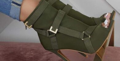 1 TOP 1 Verde Militar Zapatos Mujer