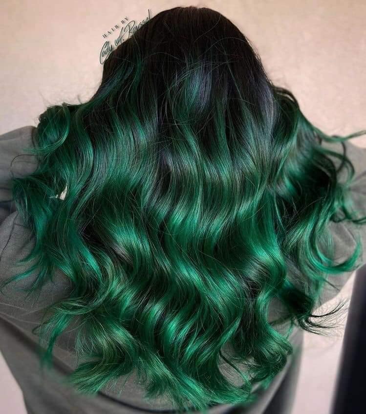 10 Grüne Haarfarbe