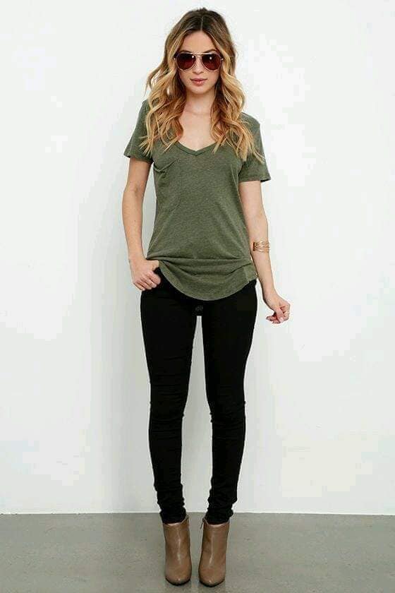 103 Outfit Army Green Short Sleeve Shirt