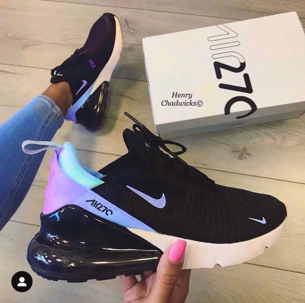 123 Chaussures Nike Air 270 Noir et Violet