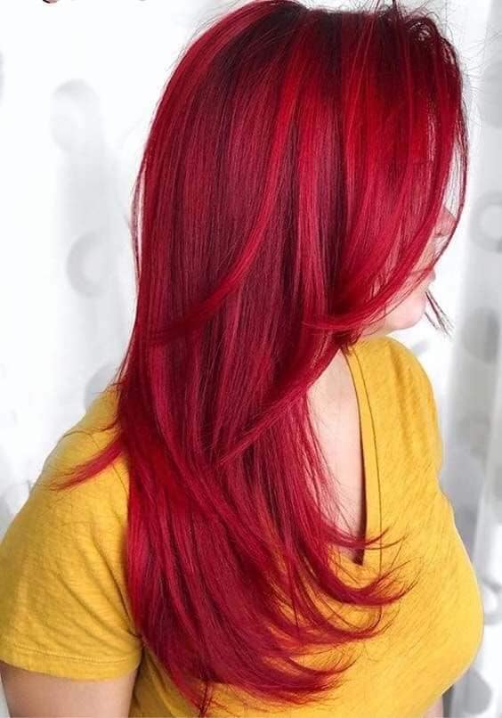 18 ideas for semi-long red hair