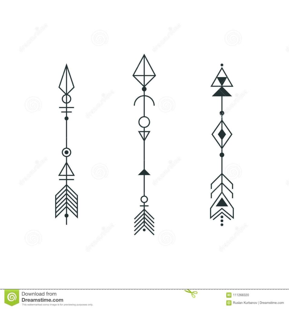 22 Templates Sketches for tattoos Ideas of Geometric Arrows