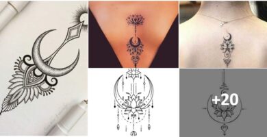 Colagem Tatuagens Desenhos Modelos Esboços