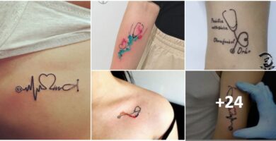 Collage Tatuajes de Medicina Estetoscopios