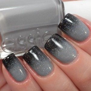 Some decorated gray Gradient Black with Shines