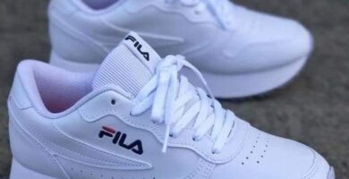 1 TOP 1 Tenis Blancos Mujer Marca Fila Suelas Altas euro jogger wedge 4