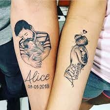 16 Tatuajes Significativos en amor a nuestros hijos con el nombre Alice y fechas