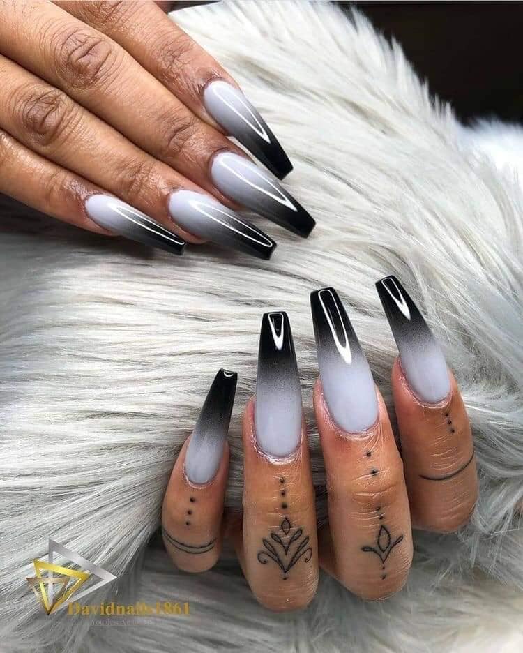 17 Some Black and White Acrylics in Gradient
