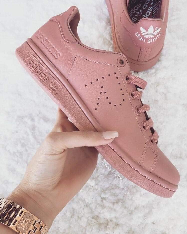 7 Pale pink Adidas tennis completely pink