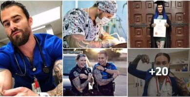 Tatuagens de colagem e profissionais