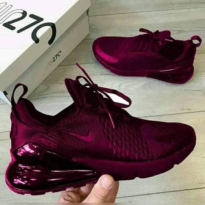 2 TOP 2 nike tennis shoes red wine color woman shock-absorbing soles