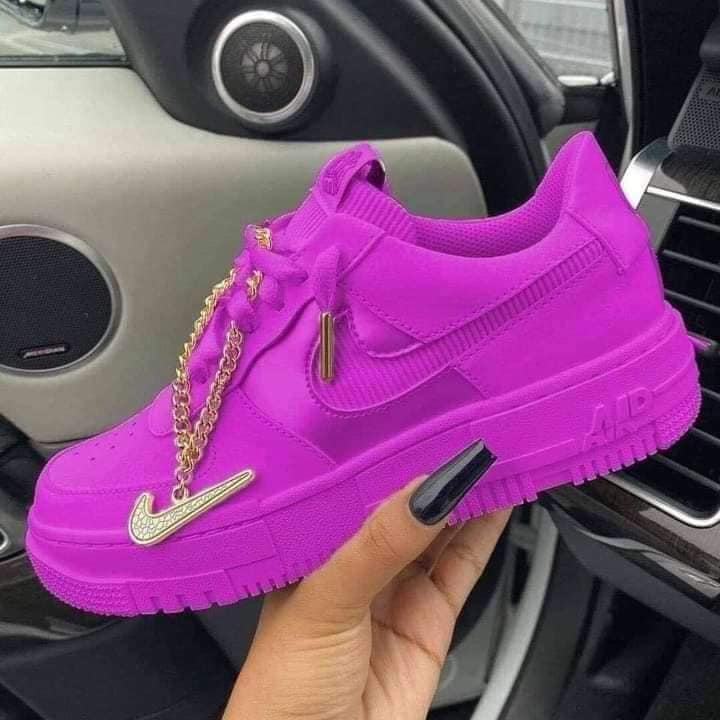 348 nike air force pixel gris or VIOLETTES