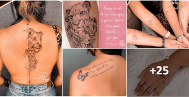 Tatuagem da artista de colagem Lidi Rose