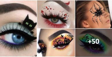 Collage de maquillage d'Halloween
