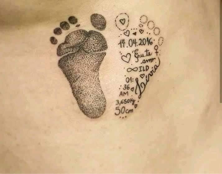 0 0 Tatuajes de Madres para Hijos en la piel y en el corazon pies de los ninos