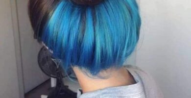 1 TOP 1 Mechas balayage Celestes en la parte posterior
