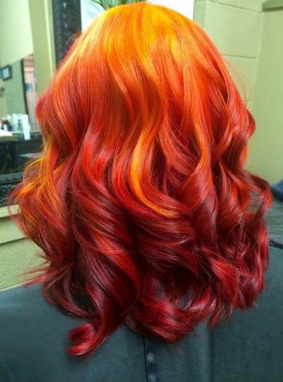 12 Cabello Tono Naranja Rojo Fuego Degrade amarillo anaranjado en la base puntas rojas y en medi naranja en varios tonos 12 Cabello Tono Naranja Rojo Fuego Degrade amarillo anaranjado en la base puntas rojas y en medi naranja en varios tonos