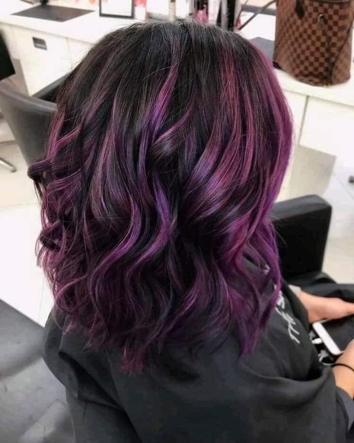 18 Farbstoff 5,20 dunkelviolettes kurzes Haar