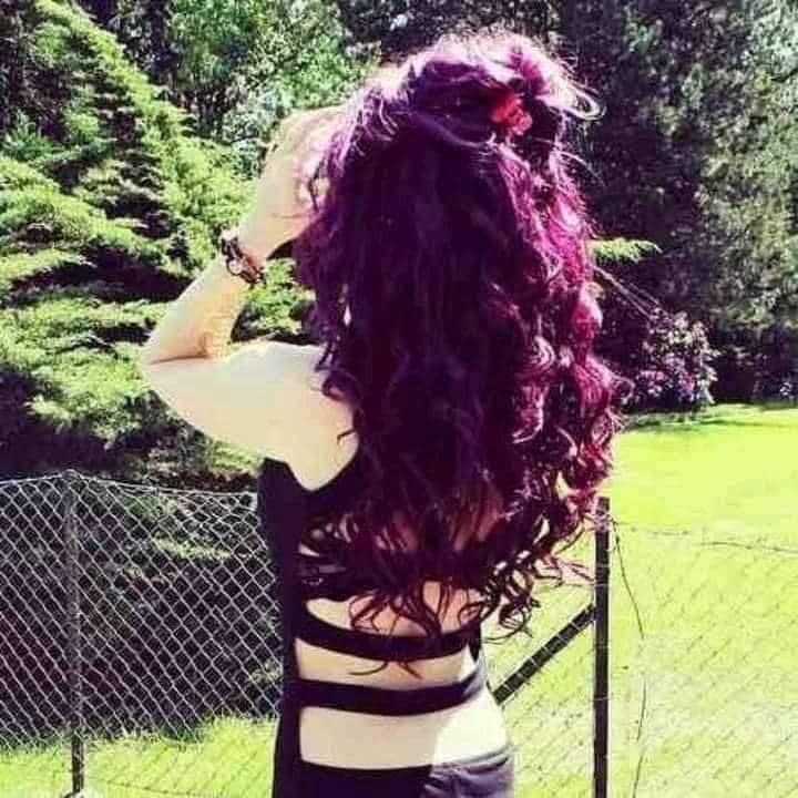 22 Red Wine Curly Hair