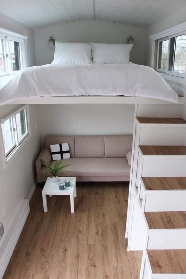5 TOP 5 Camas Elevadas para ambientes con poco espacio cama doble arriba sala de estar abajo para motorhome