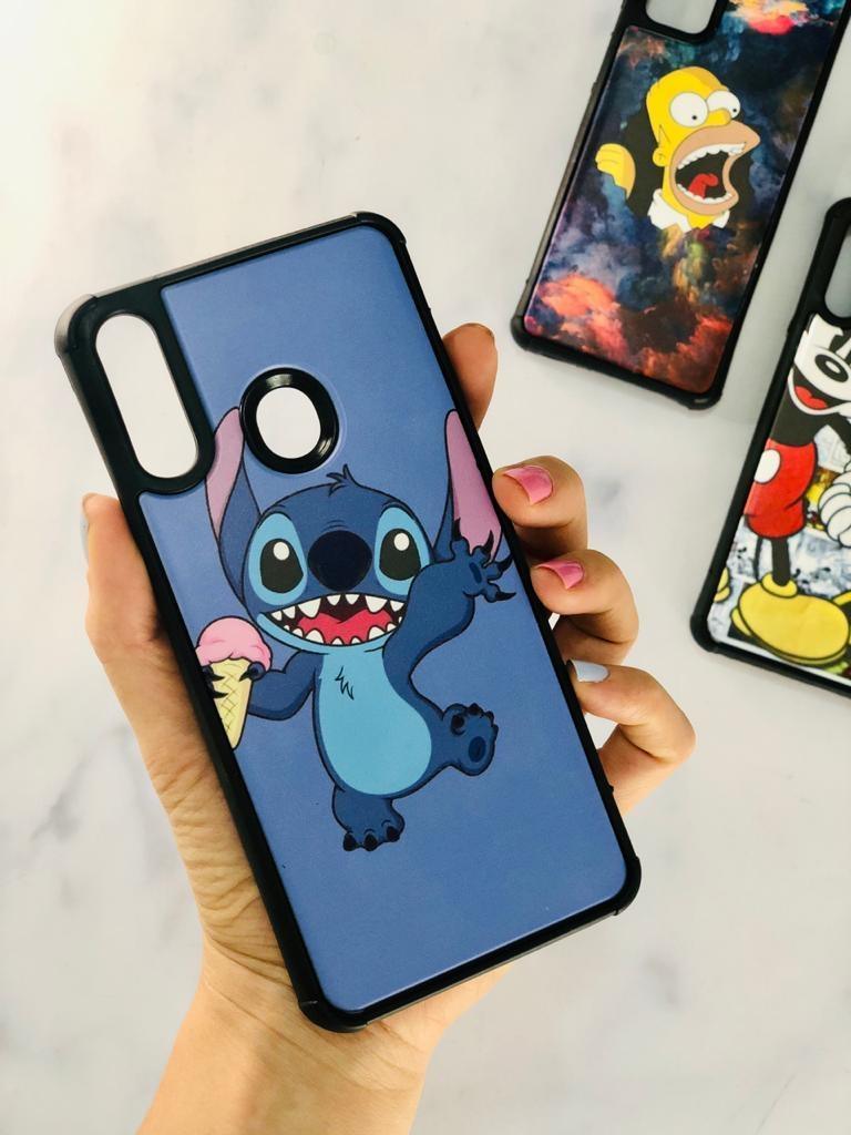 67 Mobile Case Stitch Motif with ice cream in hand